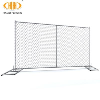 China Easily Assembled 6'x12' Hot Dipped Galvanized Temporary Construction Chain Link Fence Panel for sale