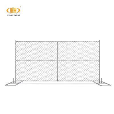 China Easily Assembled Portable Temporary 6x12 Iron Chain Link Fence Panel Galvanized In America For Events for sale