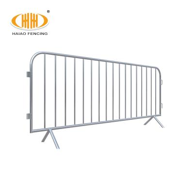 China High Intensity Security Construction Safety Barriers And Concert Crowd Control Portable Steel Barricade for sale