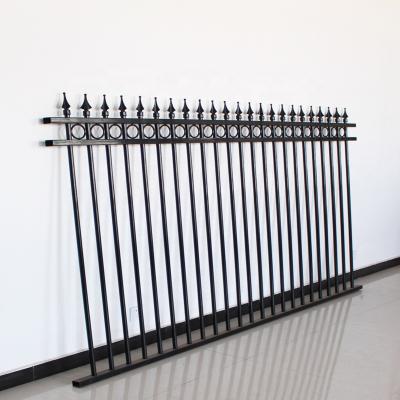 China Easily Assembled Steel Spear Fence Wrought Iron Fence Panels for sale