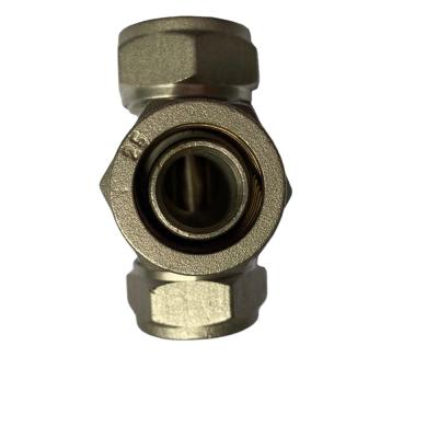 China Low price pntech professional machining fitting compression fittings OEM compression tee elbow copperfit PEX for sale