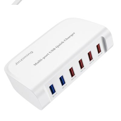 China Multifunctional QC3.0 5V2.4A Multi-port USB Charger Station for sale