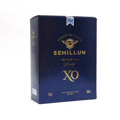 China Recycled Luxury Custom Logo Materials Champagne Whiskey Gift Cardboard Paper Handmade Wine Packaging Box for sale