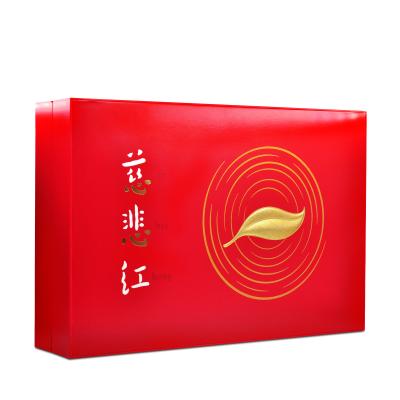 China Recycled Materials Wholesale Chinese Style Custom Printing Exquisite Tea Packaging Plastic Boxes Gift Box for sale