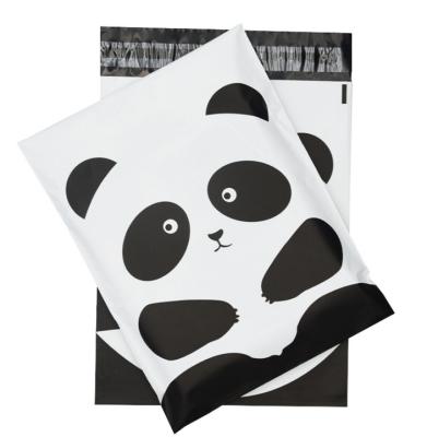 China Recyclable panda self-sealing cartoon express bag thickened clothes packaging bag e-commerce mailing bag customization for sale