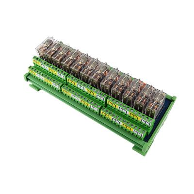 China 12-Channel Omron Relay Module 24V Double-Group Sealed Relay Imported and Pluggable for sale