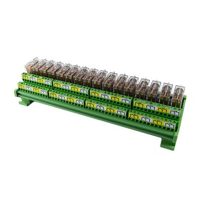 China Double-Group 16-Channel Omron Relay Module 24V Sealed Original Imported Module Relay Can Be Inserted for sale