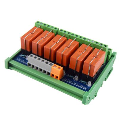 China Sealed 6-Channel 2NO 2NC 8 Pins 24V Relay DC Tyco Electromagnetic Relay Module for PLC Expansion Board Control for sale