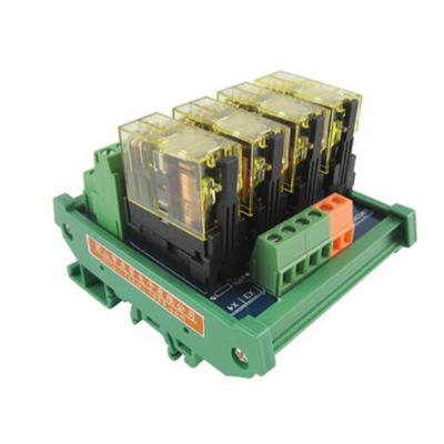 China 4-Channel Double-Group IDEC 220VAC Sealed Relay Module with NPN/PNP Plug Compatible Wide Foot Base for Industrial Control for sale