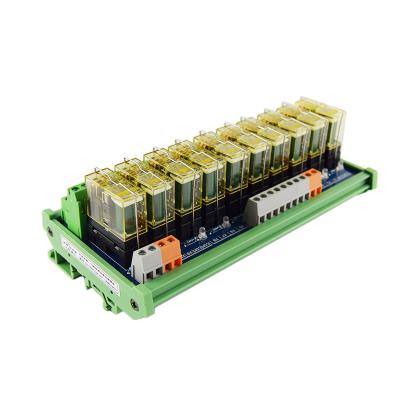 China Huaqingjun 12-Channel 2NO 2NC IDEC DC24V Relay Module Sealed Electromagnetic Relays For Filling Machine for sale