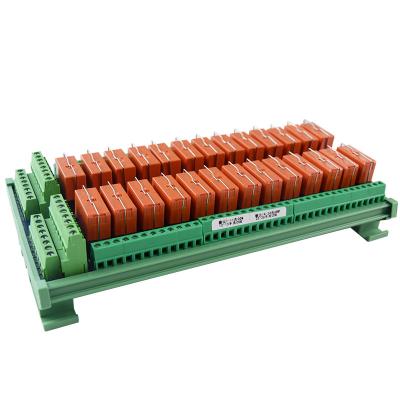 China Huaqingjun 26-Channel Tyco Sealed Relay Module Input Compatible NPN /PNP 1NO 1NC 24DC Electromagnetic Relays For Packaging Machine for sale