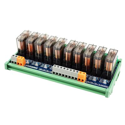 China 10-Channel Sealed Transparent Single Open DC 24V Relays Hongfa Relay Module 16A Electromagnetic Relay For Parking System Drives for sale