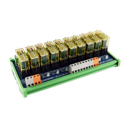 China 10-Channel 1NO 1NC IDEC Relay Module Sealed Electromagnetic Relays DC24V For PLC Expansion Board for sale