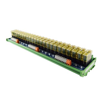 China Sealed Original 20-Channel 24V Relay Module PLC Amplification Board With Socket Rail Installation Quality Guarantee for sale