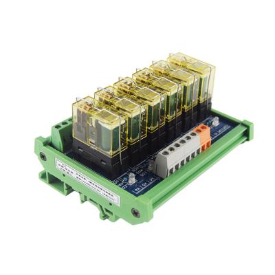 China Huaqinngjun 6-Channel DC24V 1NO 1NC Group IDEC Relay Module Sealed Single Electromagnetic Relays for Time Relay PLC for sale