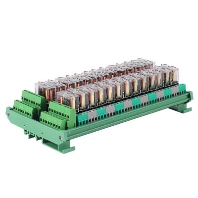 China Huaqingjun 26-Channel 1NC 1NO Omron Relay Module DC 24V 12V Sealed Electromagnetic Relay G2R-1Relays for Packaging Machine for sale