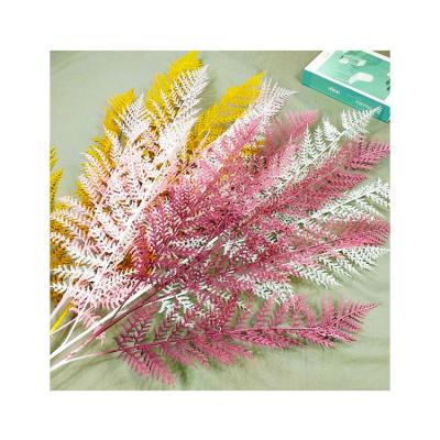 China Plastic Artificial Flowers Feather Phoenix Grass Real Faux Looking Flowers For Wedding Party for sale