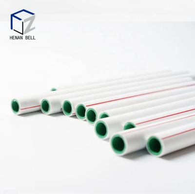 China Corrosion resistant green white color 20mm 25mm 32mm ppr pipe cold and hot water supply PN20-PN25 ppr plastic pipe PPR aluminum pipe for sale