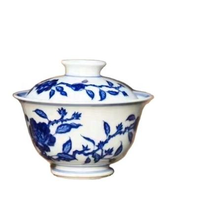 China Novelty in traditional Jingdezhen porcelain tea cup tea cup traditional ceramic blue and white tea cup for sale