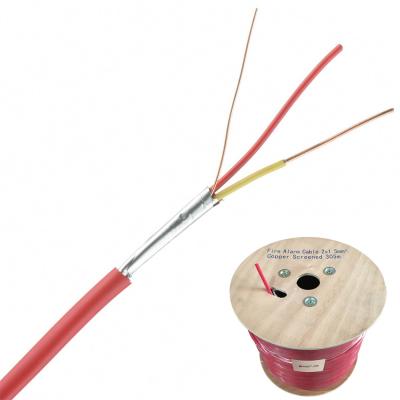 China 16 AWG 100m ABS Alarm Cable for House Fire Protection PVC Jacket and Bare Copper Wire for sale