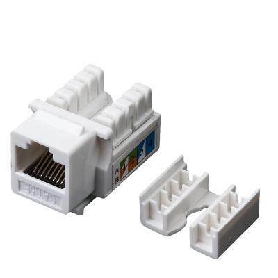 China Exact Cables Cat5e/Cat6/Cat6A Networking Module Rj45 Keystone Jack for Cat3/Cat5e/Cat6 for sale