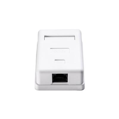 China Puerto único Cat6 UTP Surface Mount Box para la integración de escritorio de red sin fisuras en venta