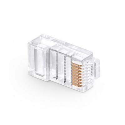 China Vergoldete Ethernet-FTP-UTP RJ45-Stecker 8-Pin-Schild-Konnektor-Netzwerkrevolution zu verkaufen