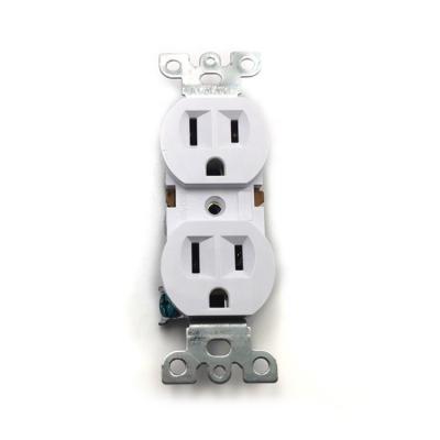 China 125V American AC Power Electric Double Duplex Receptacle Outlet Wall Socket with 6 Pins for sale