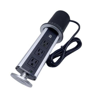 China NFC Kitchen Pop Up Tabletop Socket Verpakkingshoeveelheid 10 stuks/doos 2 USB 3 sockets Te koop