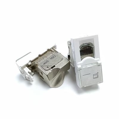 中国 FLUKE 試験 SFTP シールド Cat6A キーストーン ジャック 180 度 角度 ツールレス デザイン 販売のため