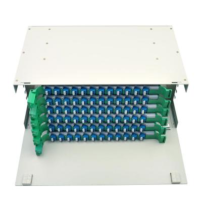 China SC FC ST LC Kompatibel 72-Port ODF-optischer Verteilrahmen mit 1,2 mm Stahlplatte zu verkaufen