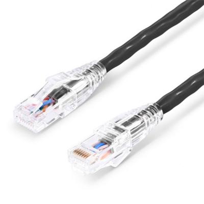 中国 4G ネットワーク 円形/フラット 製造者向け 調整可能な 26AWG UTP Cat6 ファイバーオプティックパッチコード 販売のため