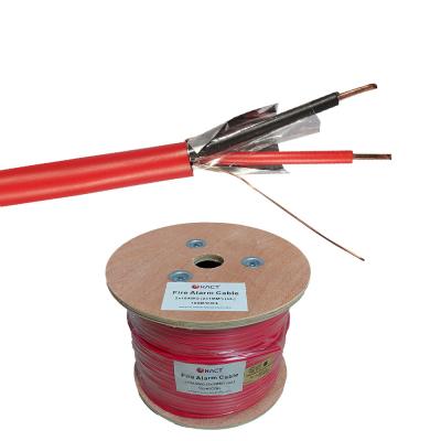 China Bare Copper Wire 2c*1.0mm2/0.75mm2 Tinned Copper Fire Alarm Cable for Smoke Detector for sale