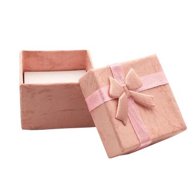 China Custom Bracelets Ring Necklace Gift Small Cardboard Packaging Paper Jewelry Box Recyclable With Sponge Holder for sale