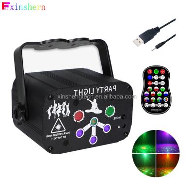 China 6 Eyes 6 Eyes 60 in 1 RG Laser and RGBP LED Sound Activated Flash Strobe Lights with Remote Controller for sale