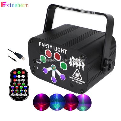 China 8 Eyes 8 Holes 120 Pattern RGBP LED RG Laser Party Suppliers With USB Remote Control Disco Christmas Lights for sale