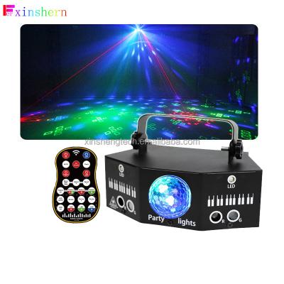 China 4 Eyes RG Laser Lights With RGB Color Magic Discl Ball Stage Party Lights for sale