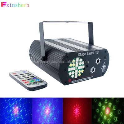 China Sound Activated LED Laser Party Disco Strobe Laser Light Stage Light Multiple LED Laser Light Patterns Projector With Remote Controller for sale