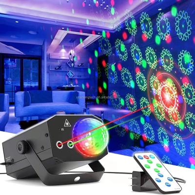 China LED and Laser Light Party DJ Disco Lights LED Sound Activated with Outdoor 16 Patterns Projector Stage Laser Light for sale