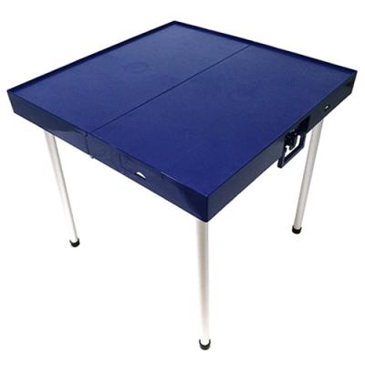 China ABS Outdoor Folding Apollo Table Plastic Board for Outdoor Chinese Mahjong/Indoor Easy Storage and Assembly Dining Picnic Multifunctional (Blue) for sale