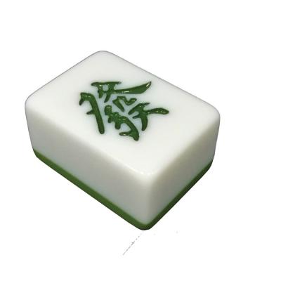 China Factory Supply Customized 144 Pieces 4 People High Quality Green Jade Home Hand Kneading Manual Mahjong Game Set L32cm X W10cm X H18.5cm for sale