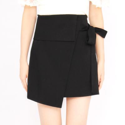 China Guangzhou Anti-Static Clothing Hidden Zipper Office Casual Wrap Irregular Ladies Mini Skirts for sale