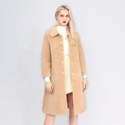 China Wholesale Anti-shrink Ladies Thick Cashmere Winter Coats Long Woolen Coat for sale