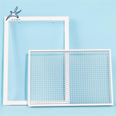 China Traditional Aluminum Decorative Adjustable Blades Double Deflection Grill Wall Register Supply Air Grilles For HVAC With Damper for sale