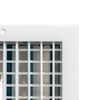 China Modern Aluminum Ducted Wall Mounted Air Conditioner Ceiling HVAC Diffuser Cool Aircon Ventilation Conditioning Dual Clearance Grilles for sale