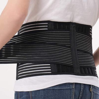 China Durable Breathable Adjustable Back Braces Support Straps for Lower Back Pain Relief with 8 Stays for Mesh Design with Lumbar Protection for sale