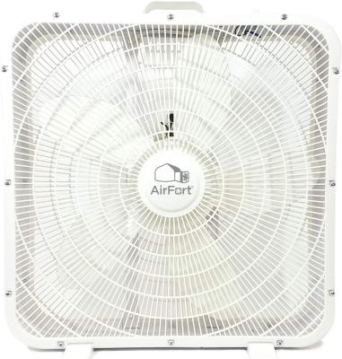 China 2020 New Hotel Model Black 3-Speed ​​Box Fan For Full Power Circulation With Air Conditioner 3 Settings Max Cooling Technology for sale