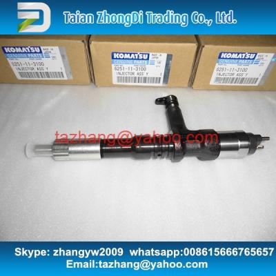 China Injector comum genuíno do trilho de DENSO 095000-6070 para PC400/450-8 o motor 6251-11-3100 à venda