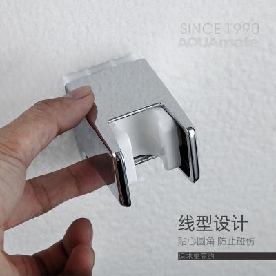 China Modern With Trace Universal Shower Holder 4 Adjustable Shower Head Wall Base Hook Free for sale