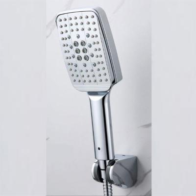 China Eco-friendly 6 Function Water Diverter Water Shower Head Set Without Silver Chrome ABS Rainfall Bathroom Eco-friendly for sale